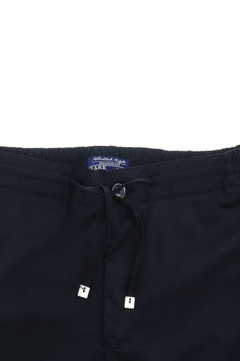 Slim Fit Dar Kesim Beli Lastikli İpli Likralı Klasik Kumaş Pantolon