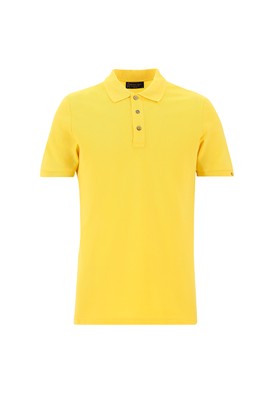 Polo Yaka Slim Fit Nakışlı %100 Pamuk Tişört