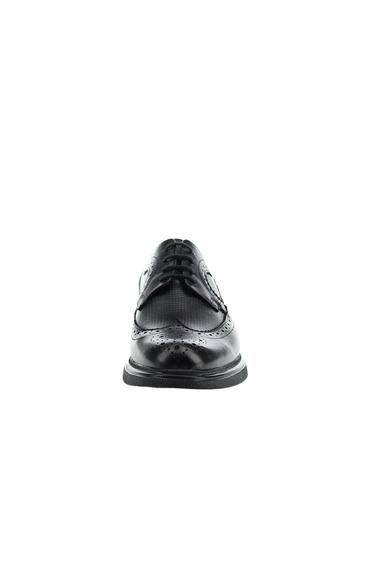 Erkek Giyim - SİYAH 42 Beden Bağcıklı Casual Deri Ayakkabı