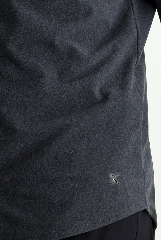 Erkek Giyim - Techno-Line Uzun Kol Slim Fit Dar Kesim Spor Örme Gömlek