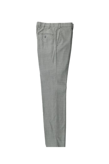 Slim Fit Dar Kesim Yünlü Klasik Kumaş Pantolon
