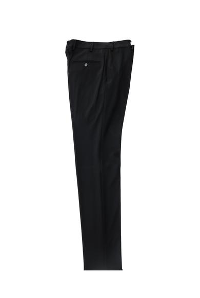 Erkek Giyim - SİYAH 48 Beden Slim Fit Yünlü Klasik Pantolon