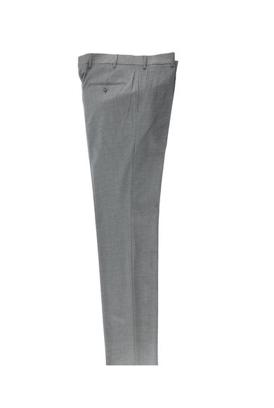 Erkek Giyim - KOYU ANTRASİT 48 Beden Slim Fit Yünlü Klasik Pantolon