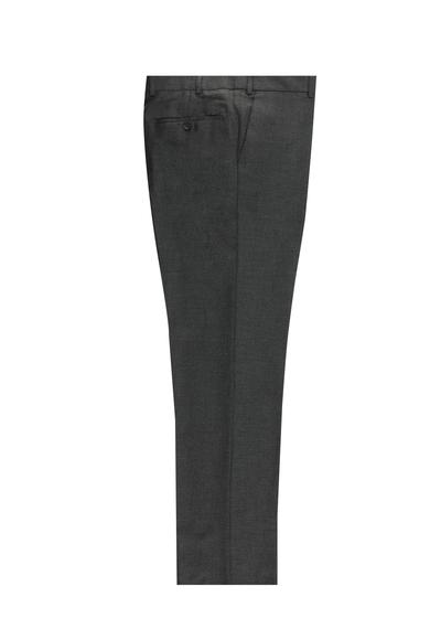 Erkek Giyim - ORTA ANTRASİT 50 Beden Slim Fit Likralı Klasik Pantolon