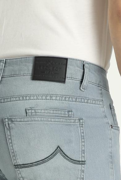Erkek Giyim - İNDİGO 46 Beden Süper Slim Fit Likralı Denim Pantolon