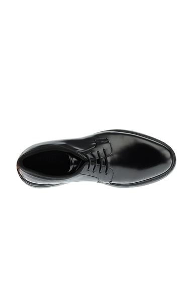 Erkek Giyim - Siyah 42 Beden Bağcıklı Casual Deri Ayakkabı