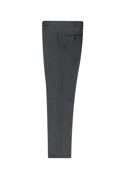 Erkek Giyim - KOYU FÜME 46 Beden Slim Fit Klasik Pantolon