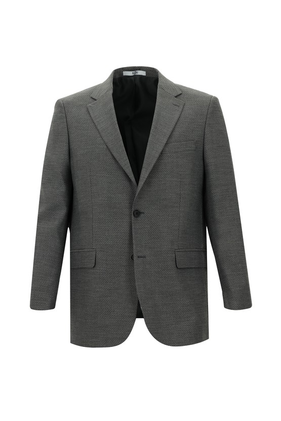 Erkek Giyim - Yünlü Klasik Desenli Ceket