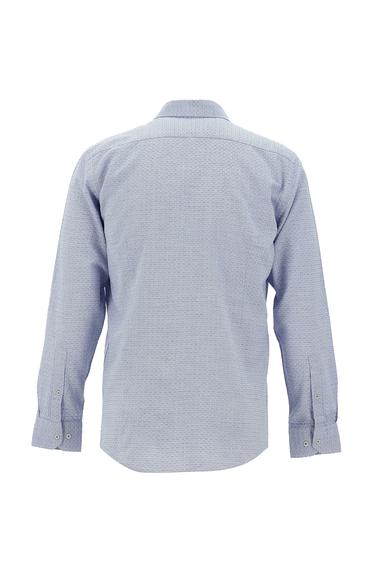 Erkek Giyim - SAKS MAVİ M Beden Uzun Kol Klasik Pamuk Gömlek