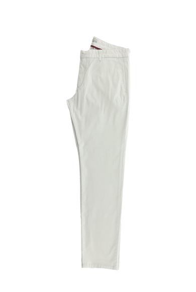 Erkek Giyim - AÇIK GRİ 52 Beden Regular Fit Likralı Kanvas / Chino Pantolon