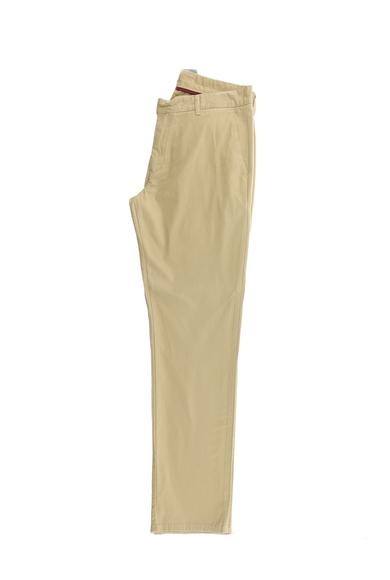 Erkek Giyim - CAMEL 58 Beden Regular Fit Likralı Kanvas / Chino Pantolon