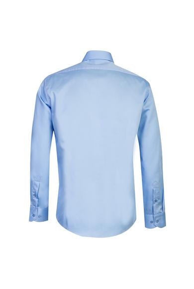Erkek Giyim - AÇIK MAVİ S Beden Uzun Kol Non Iron Klasik Pamuklu Gömlek