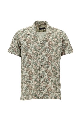 Kısa Kol Slim Fit Dar Kesim Pamuk Gömlek