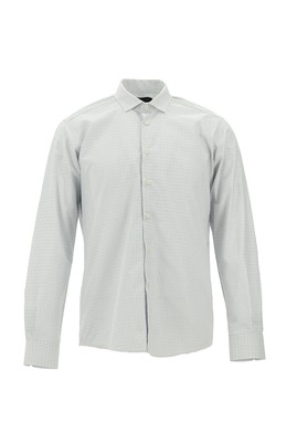 Uzun Kol Slim Fit Dar Kesim Çizgili Pamuk Gömlek