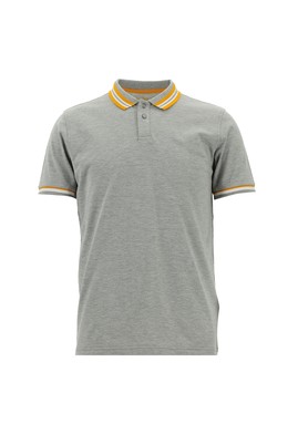 Polo Yaka Slim Fit Desenli Pamuklu Tişört