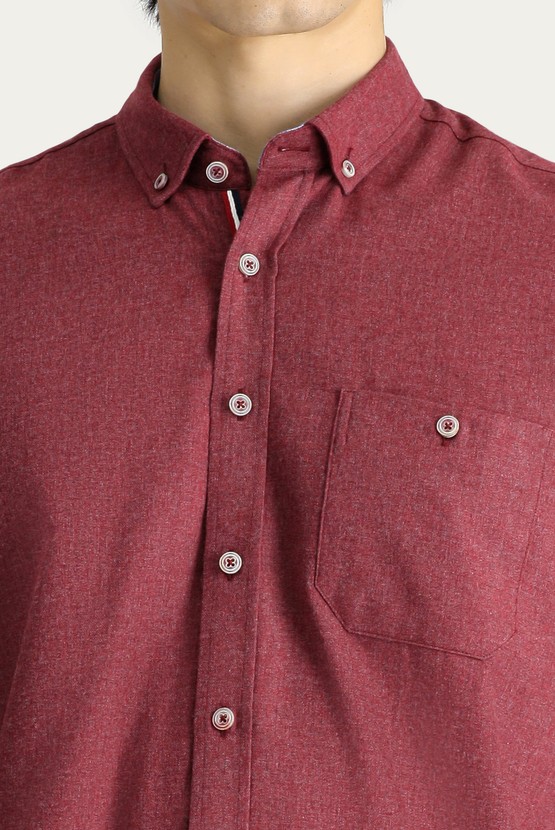 Erkek Giyim - Uzun Kol Regular Fit Oduncu Pamuklu Gömlek
