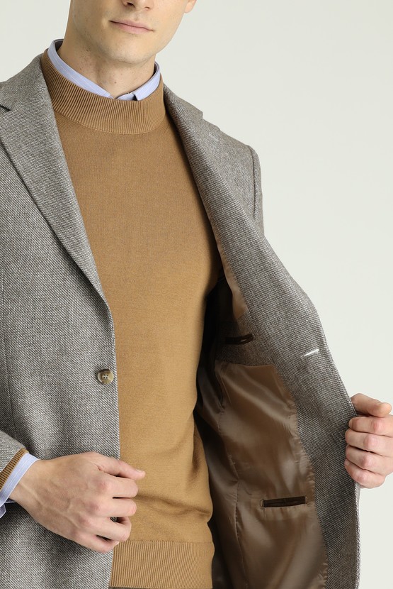 Erkek Giyim - Yünlü Klasik Ceket