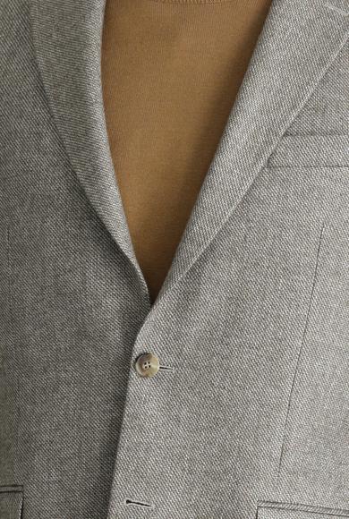 Erkek Giyim - KOYU VİZON 50 Beden Yünlü Klasik Ceket
