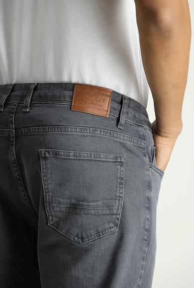 Erkek Giyim - AÇIK VİZON 58 Beden Regular Fit Likralı Denim Pantolon
