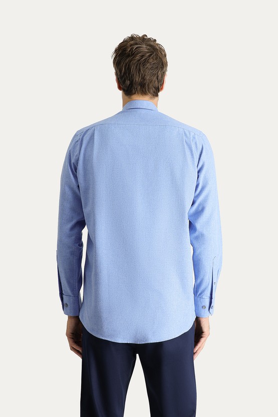 Erkek Giyim - Uzun Kol Regular Fit Oduncu Pamuklu Gömlek