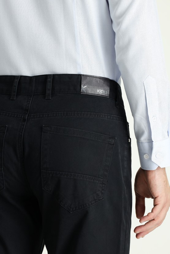Erkek Giyim - Slim Fit Pamuk Kanvas / Chino Pantolon