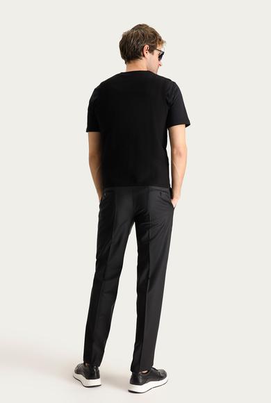 Erkek Giyim - SİYAH 60 Beden Yünlü Klasik Pantolon