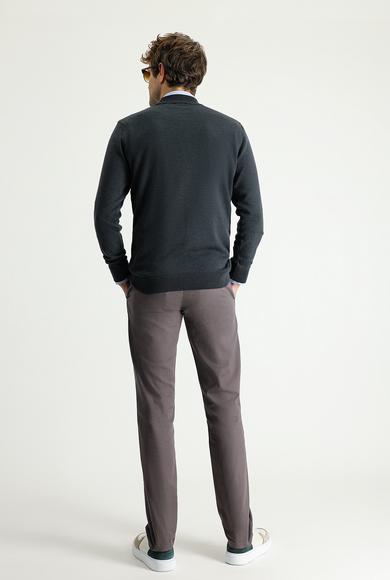 Erkek Giyim - ORTA VİZON 50 Beden Regular Fit Pamuk Kanvas / Chino Pantolon