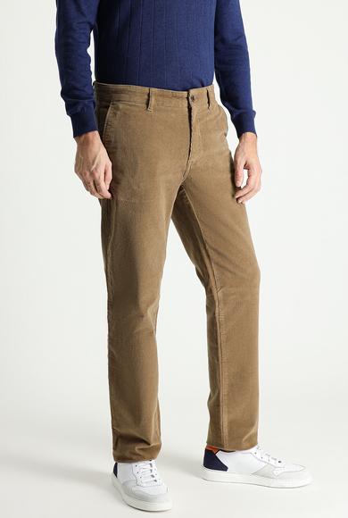 Erkek Giyim - TABA 50 Beden Regular Fit Likralı Kadife Pantolon