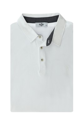 Beyaz
      
      Büyük Beden Polo Yaka Pamuklu Tişört
