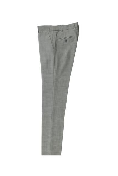 Erkek Giyim - ORTA GRİ 48 Beden Slim Fit Yünlü Klasik Pantolon