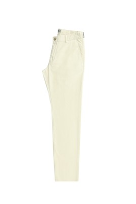 Beyaz
      
      Slim Fit Tokalı Kanvas / Chino Pantolon