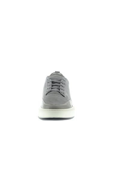 Erkek Giyim - ORTA GRİ 40 Beden Sneaker Deri Ayakkabı