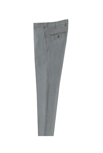 Erkek Giyim - ORTA GRİ 50 Beden Slim Fit Dar Kesim Klasik Kumaş Pantolon