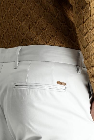 Erkek Giyim - TAŞ 50 Beden Regular Fit Likralı Saten Kanvas / Chino Pantolon