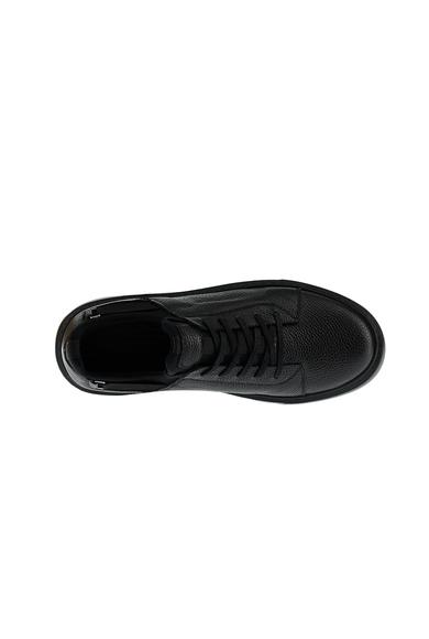 Erkek Giyim - SİYAH 40 Beden Sneaker Deri Ayakkabı