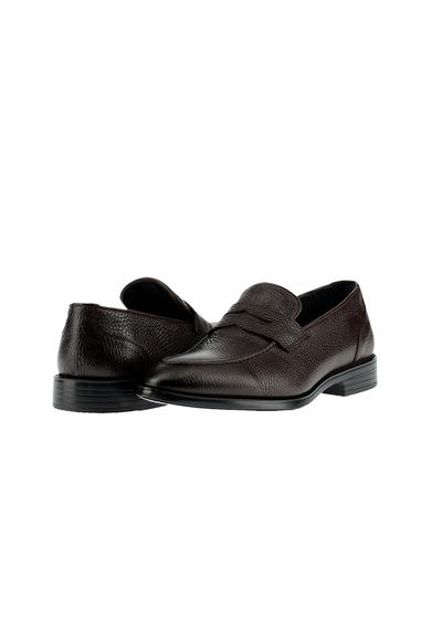 Erkek Giyim - KOYU KAHVE 43 Beden Klasik Deri Ayakkabı