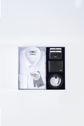 Beyaz
      
      Kemer & Cüzdan & Kartlık & Gömlek Set