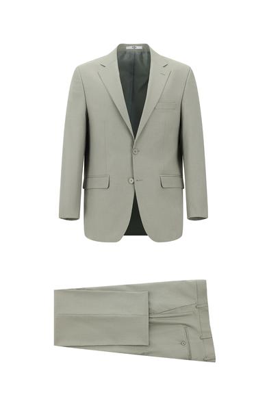Erkek Giyim - AÇIK GRİ 50 Beden Klasik Takım Elbise