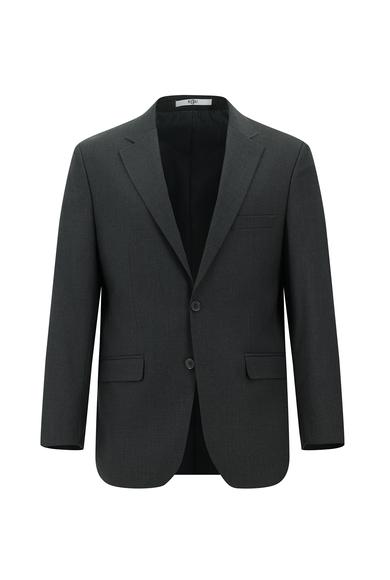 Erkek Giyim - KOYU FÜME 56 Beden Klasik Takım Elbise