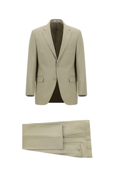 Erkek Giyim - AÇIK BEJ 50 Beden Klasik Takım Elbise
