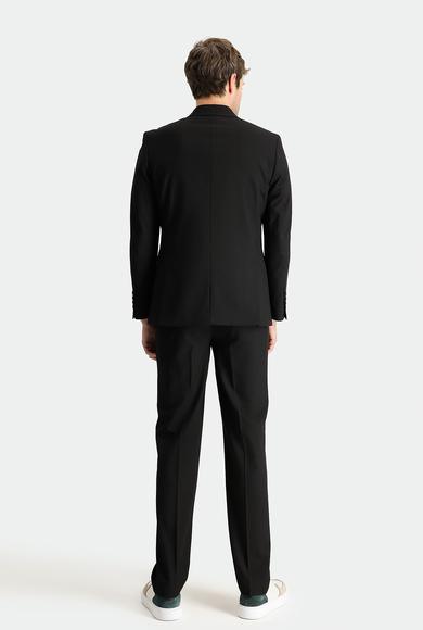 Erkek Giyim - SİYAH 52 Beden Süper Esnek Takım Elbise