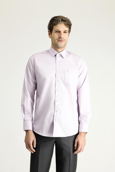 Erkek Giyim - LİLA XL Beden Uzun Kol Klasik Non Iron Pamuklu Gömlek