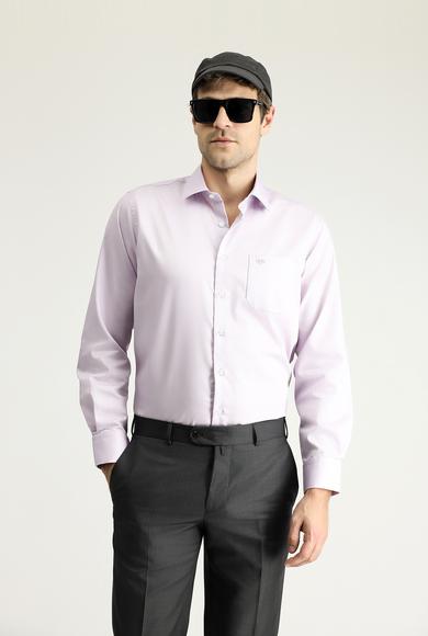 Erkek Giyim - LİLA XL Beden Uzun Kol Klasik Non Iron Pamuklu Gömlek