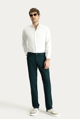 Koyu Yeşil
      
      Regular Fit Pamuk Kanvas / Chino Pantolon