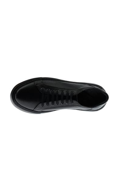 Erkek Giyim - SİYAH 40 Beden Sneaker Deri Ayakkabı