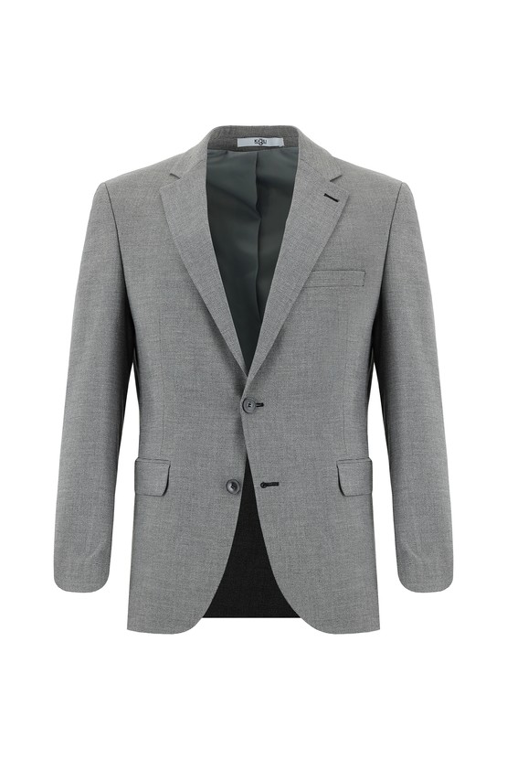 Erkek Giyim - Slim Fit Dar Kesim Klasik Desenli Takım Elbise