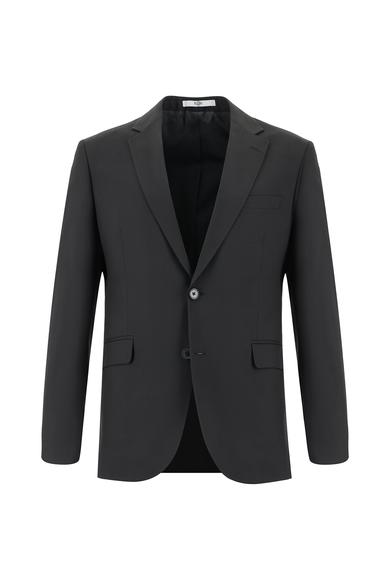 Erkek Giyim - SİYAH 54 Beden Slim Fit Klasik Takım Elbise
