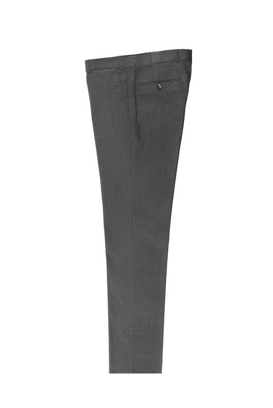 Erkek Giyim - Slim Fit Dar Kesim Yünlü Klasik Desenli Kumaş Pantolon