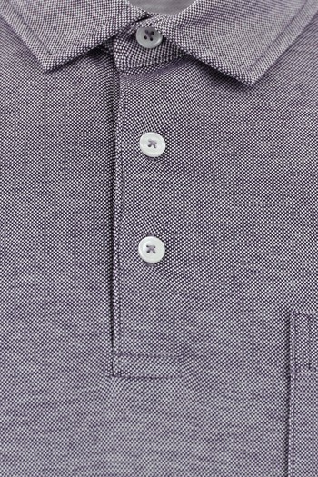 Polo Yaka Regular Fit Nakışlı Merserize Pamuk Tişört