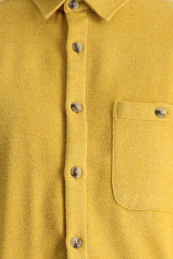 Erkek Giyim - Uzun Kol Oversize Oduncu Pamuklu Gömlek